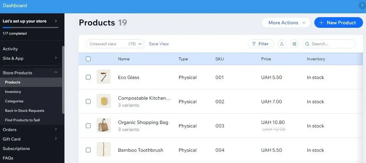 Wix eCommerce