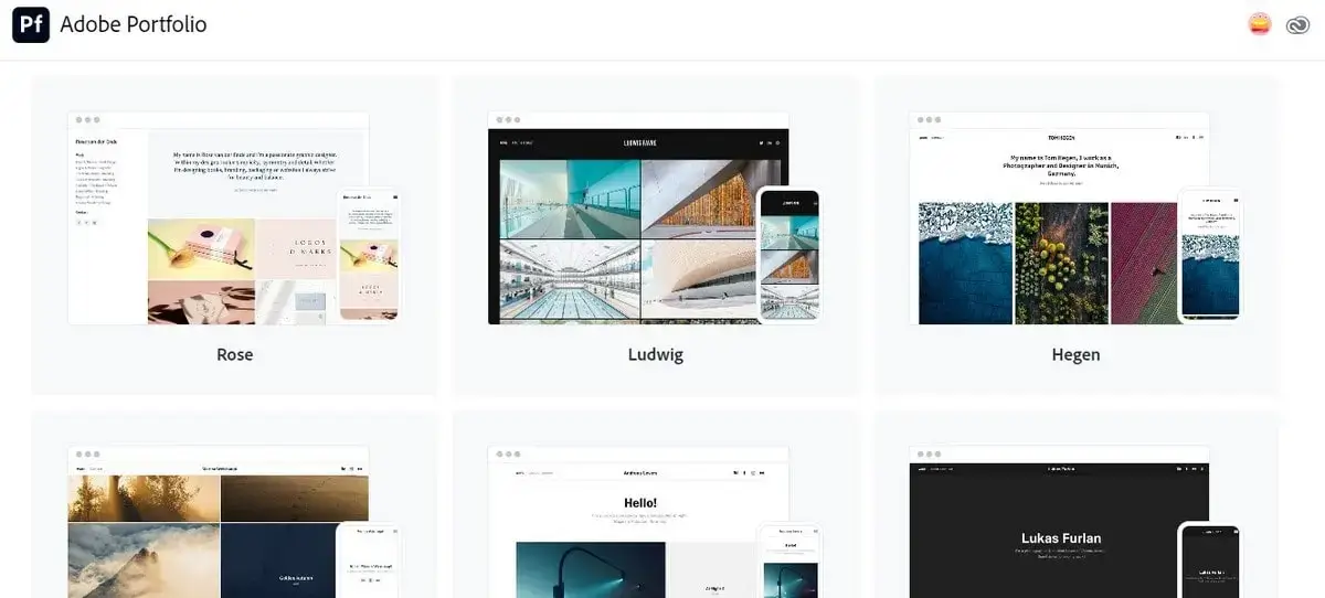 Adobe Portfolio Template
