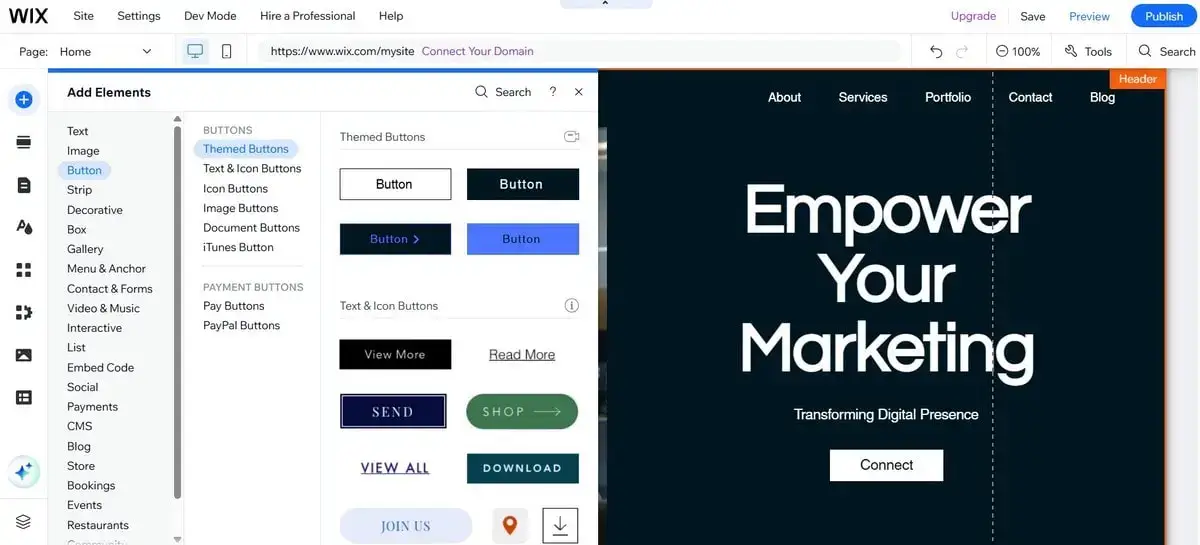 Wix- Editor