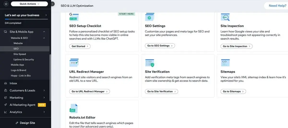 Wix - SEO & Performance